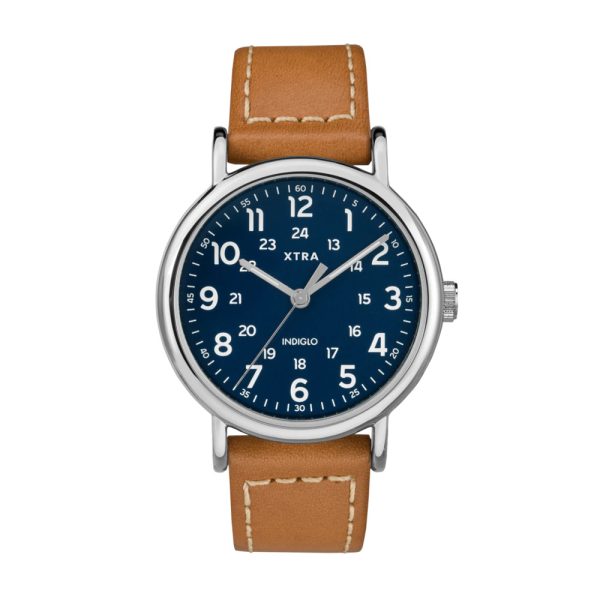 ساعت گرد سرمه ای